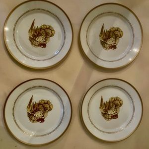 Estate Turkey Williams & Sonoma Dinner Plate set of 4. 11”